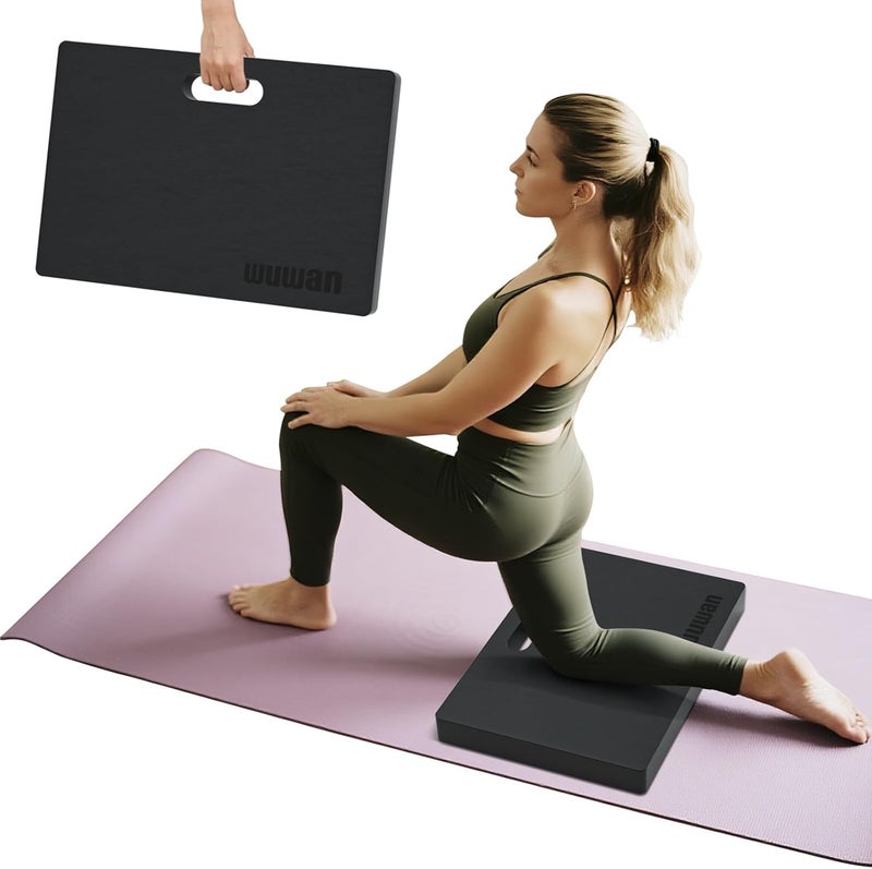 WUWAN Yoga kneeling mat, 1.5inch Thick,Knee Push-ups, Plank Support & Yoga Elbows/Knees Mat Provides Cushion for Kneeling & Elbows - Image 1